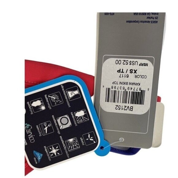 ASICS Women's Kanani Bikini Top, Barcelona/Icelolly, L/M/S/XS - Picture 8 of 13